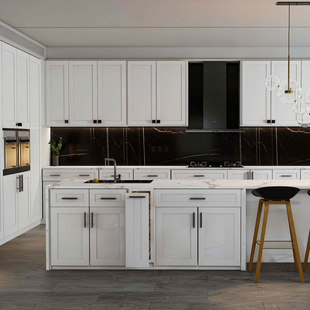10-Foot Liberty Shaker White Kitchen
