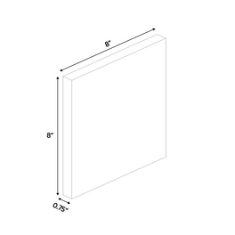 RTA - Muratti Textured - Sample Door - 8"W x 8"H x 0.75"D - Frameless Cabinet