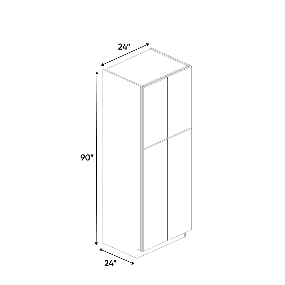 RTA - Muratti Textured - Tall Pantry Cabinet - 24