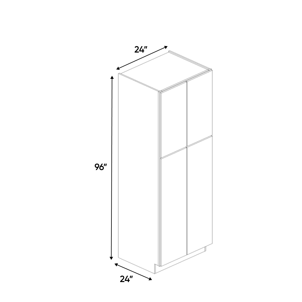 RTA - Muratti Textured - Tall Pantry Cabinet - 24