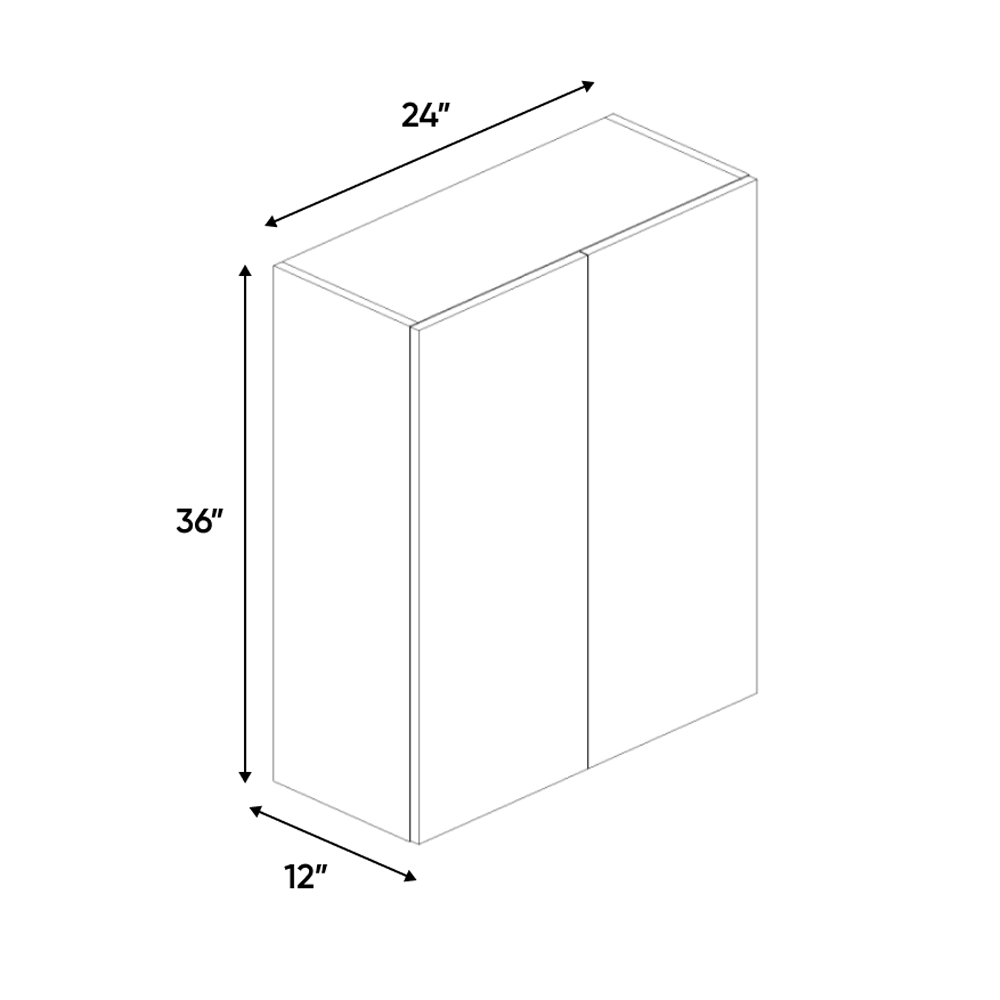 RTA - Negro Gloss - Wall Cabinet - 24