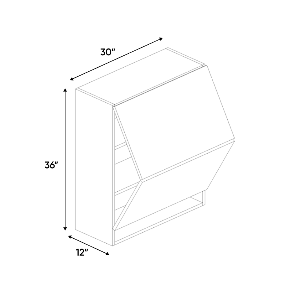 RTA - Guayana Gloss - Wall Upper Cabinet - 30
