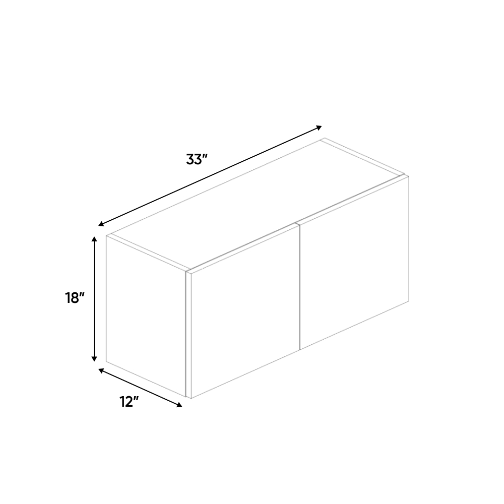 RTA - Negro Gloss - Wall Cabinet - 33