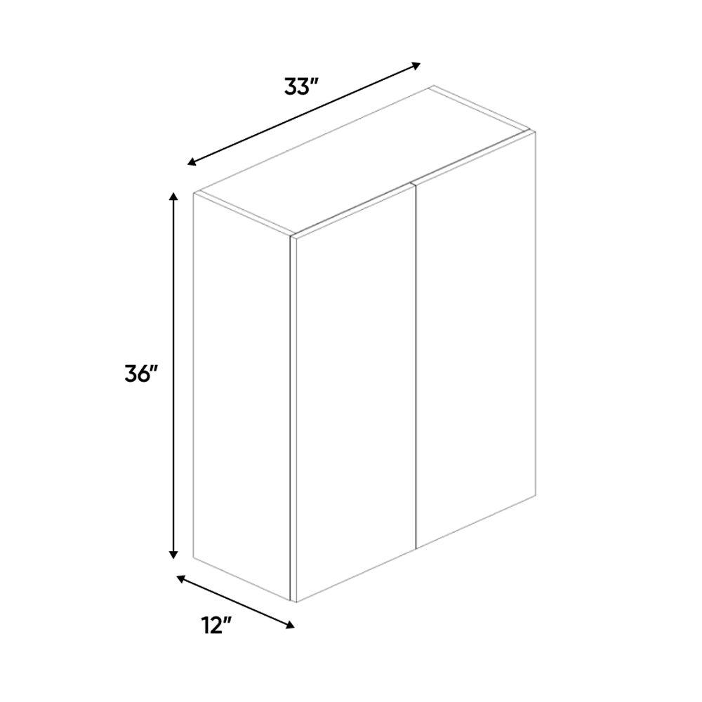 RTA - Cashmere Matte - Wall Cabinet - 33
