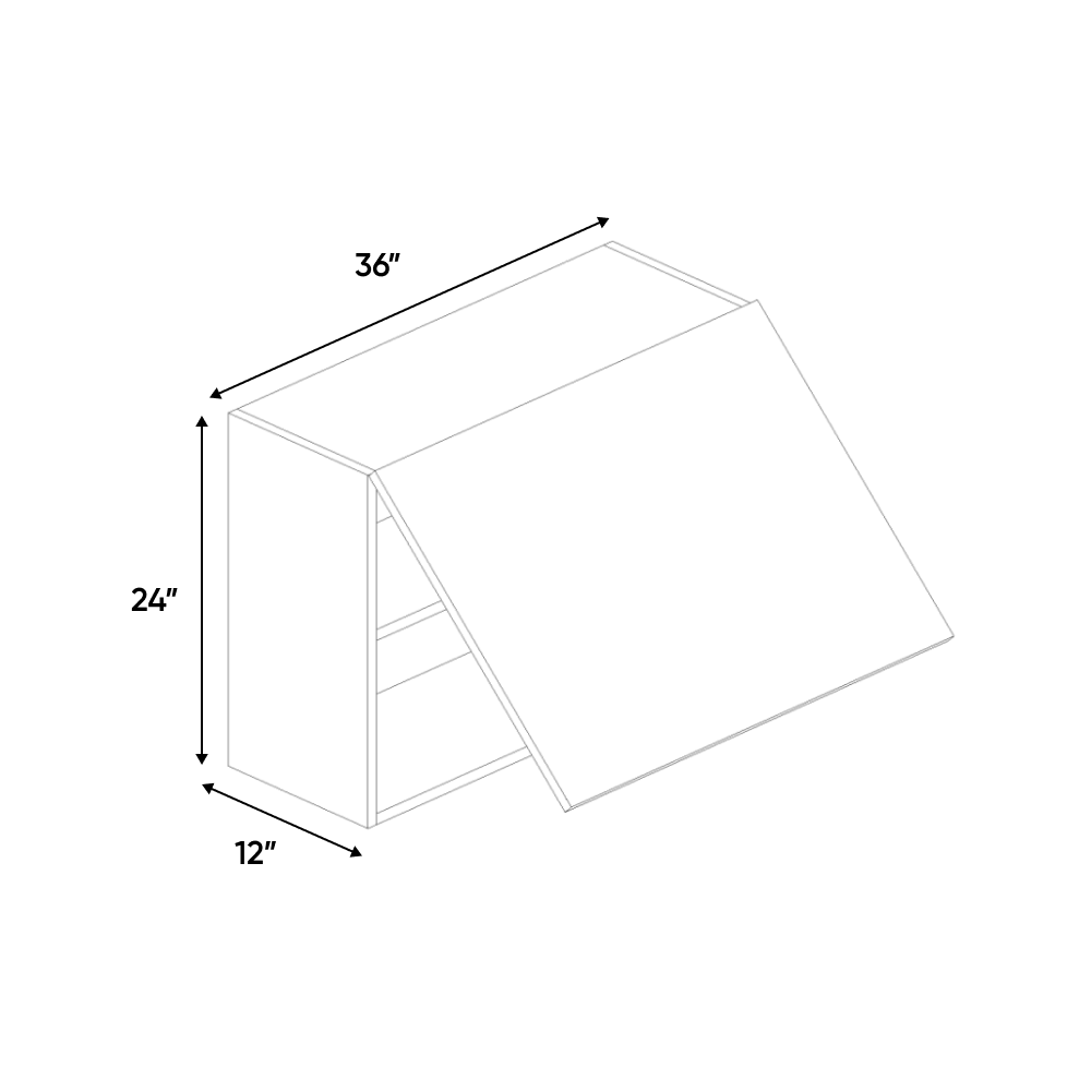 RTA - Guayana Gloss - Wall Upper Cabinet - 36