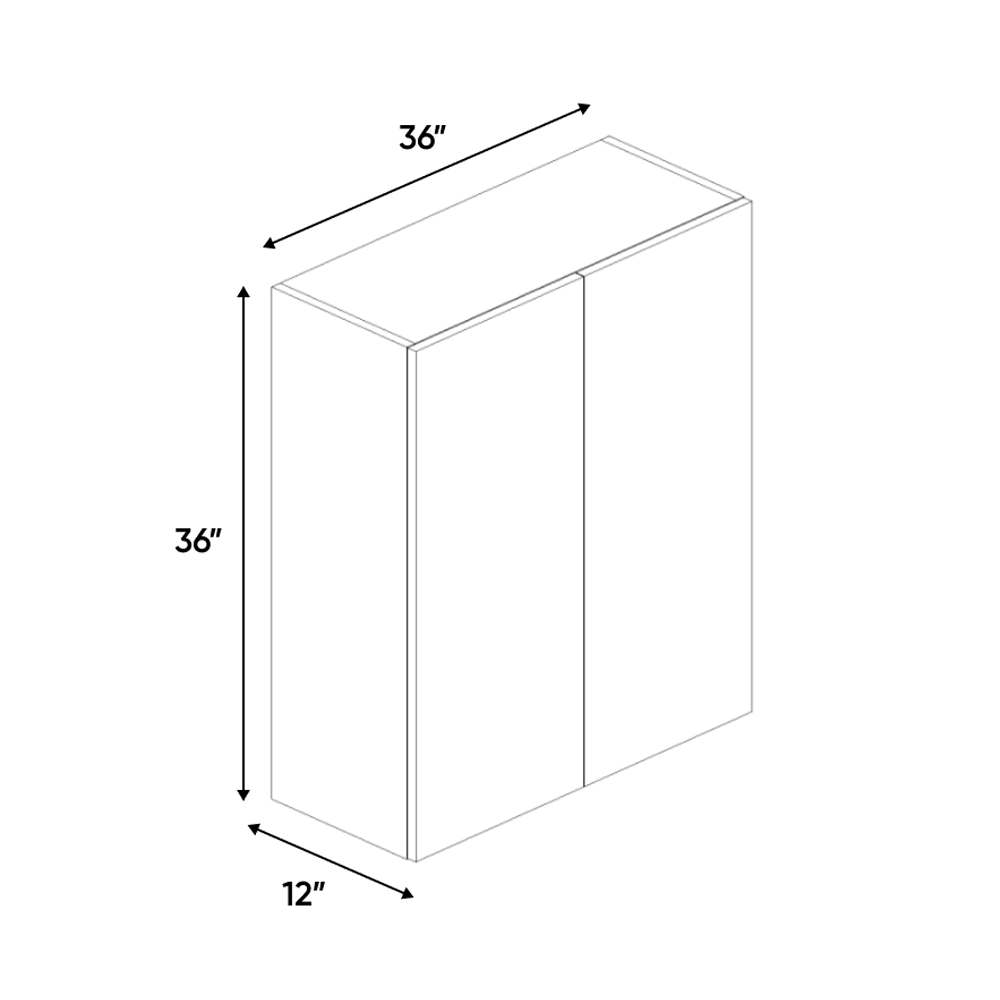 RTA - Cashmere Gloss - Wall Cabinet - 36