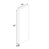 RTA - Indigo Blue Matte - Finished End Wall Panel - 13"W x 42"H x 0.75"D - Frameless Cabinet