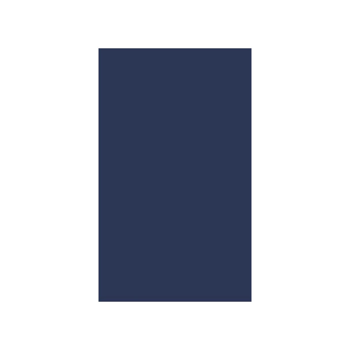 RTA - Indigo Blue Matte - Wall Easy Reach Cabinet - 24"W x 30"H x 12"D - Frameless Cabinet