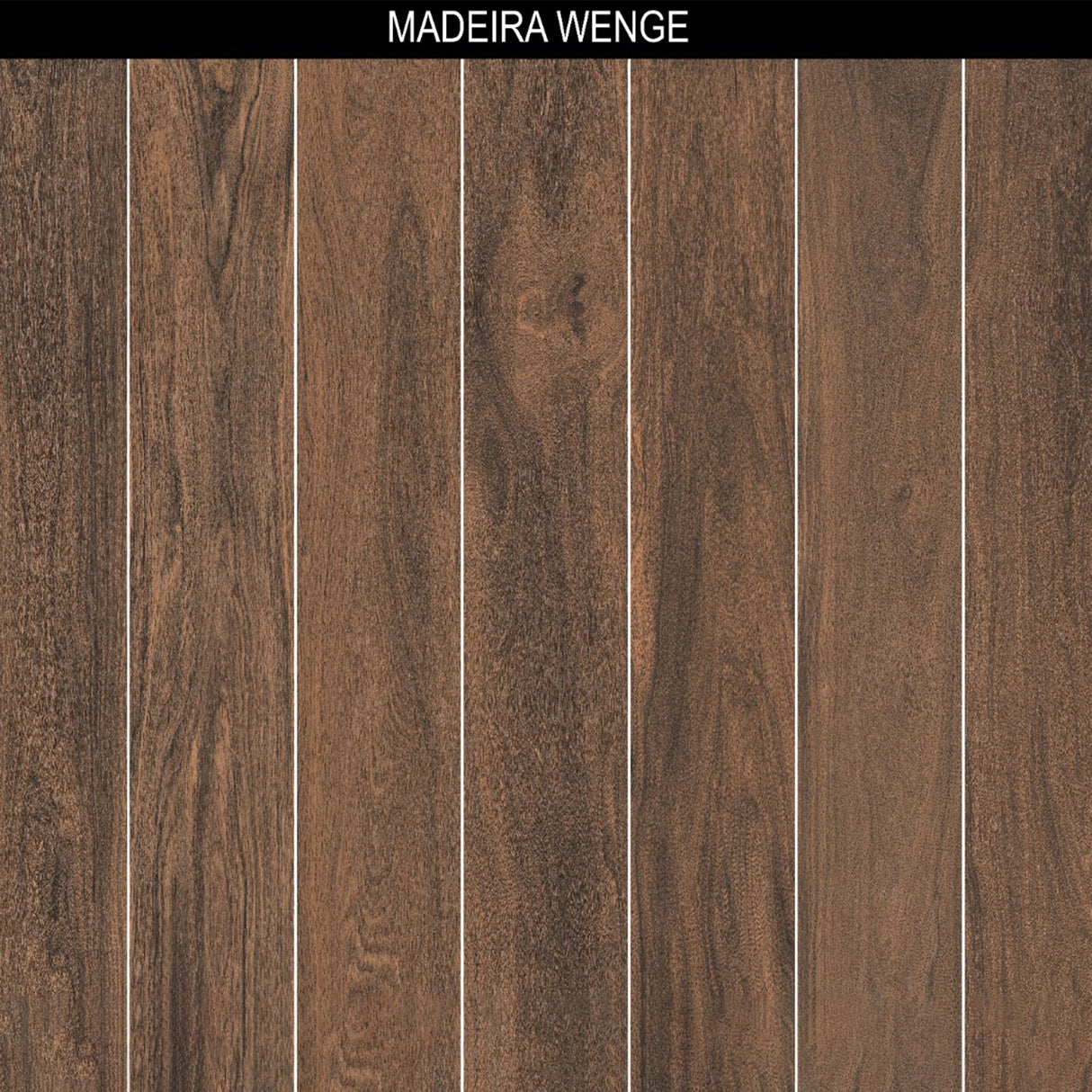 MADEIRA WENGE 8 in. x 48 in. x 8.5 mm MATT Marble Look Tile - Porcelain Floor and Wall Tile (12.92 Sqft/Box)