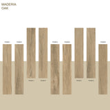 MADEIRA OAK 8 in. x 48 in. x 8.5 mm MATT Marble Look Tile - Porcelain Floor and Wall Tile (12.92 Sqft/Box)