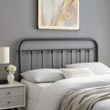 Sage Queen Metal Headboard
