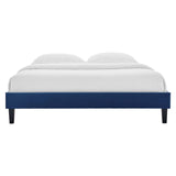 Reign Queen Performance Velvet Platform Bed Frame