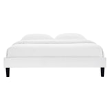 Reign Queen Performance Velvet Platform Bed Frame