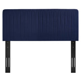 Milenna Channel Tufted Upholstered Fabric King/California King Headboard