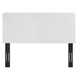 Milenna Channel Tufted Upholstered Fabric King/California King Headboard
