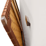 Sparta Weave Wall-Mount Twin Vegan Leather Headboard