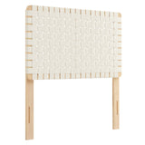 Sparta Weave Twin Vegan Leather Headboard