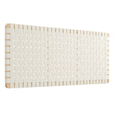 Sparta Weave Wall-Mount Queen Vegan Leather Headboard