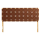 Sparta Weave Queen Vegan Leather Headboard