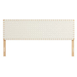 Sparta Weave King Vegan Leather Headboard