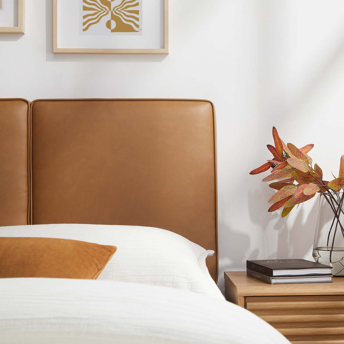 Lindee Vegan Leather Full Headboard
