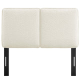 Lindee Boucle Fabric Twin Headboard