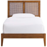 Sirocco Rattan and Wood Twin Platform Bed