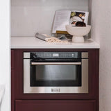 ZLINE 24 in. 1.2 cu. ft. Built-in Microwave Drawer with a Traditional Handle in Stainless Steel (MWD-1-H)
