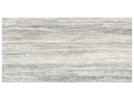 36 x 72 in Majesto Travertino Titanium Grained Rectified Colorsync Porcelain Tile