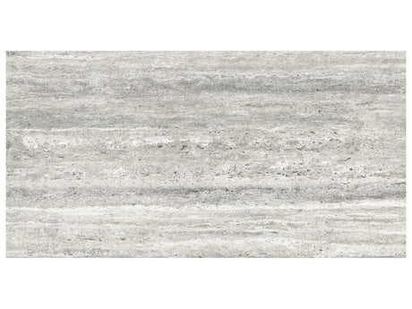 24 x 48 in Majesto Travertino Titanium Grained Rectified Colorsync Porcelain Tile