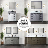 Marsyas 84 in. Freestanding Bathroom Vanity with White Quartz top, White Square Sink