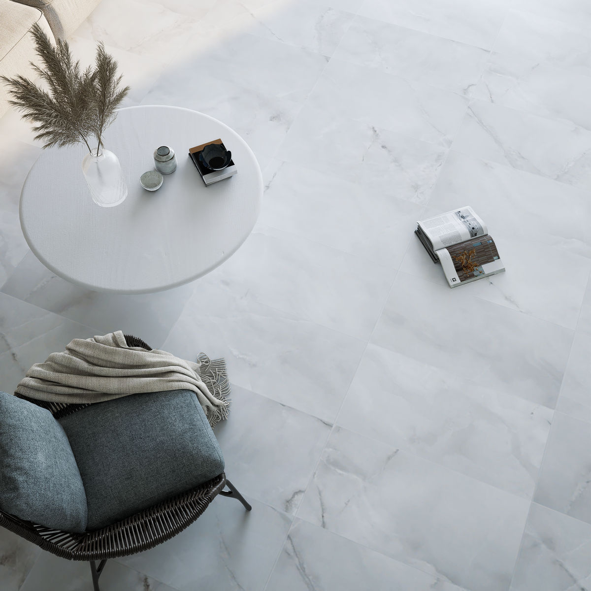 12 x 24 in Lumino Onyx Matte Pressed Glazed Porcelain Tile