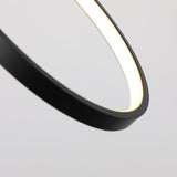 Lucca Circular 3-Light Adjustable Direction Led Pendant Light - Matte Black