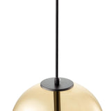 Karina Globe Glass Indoor & Outdoor Pendant Light – Amber