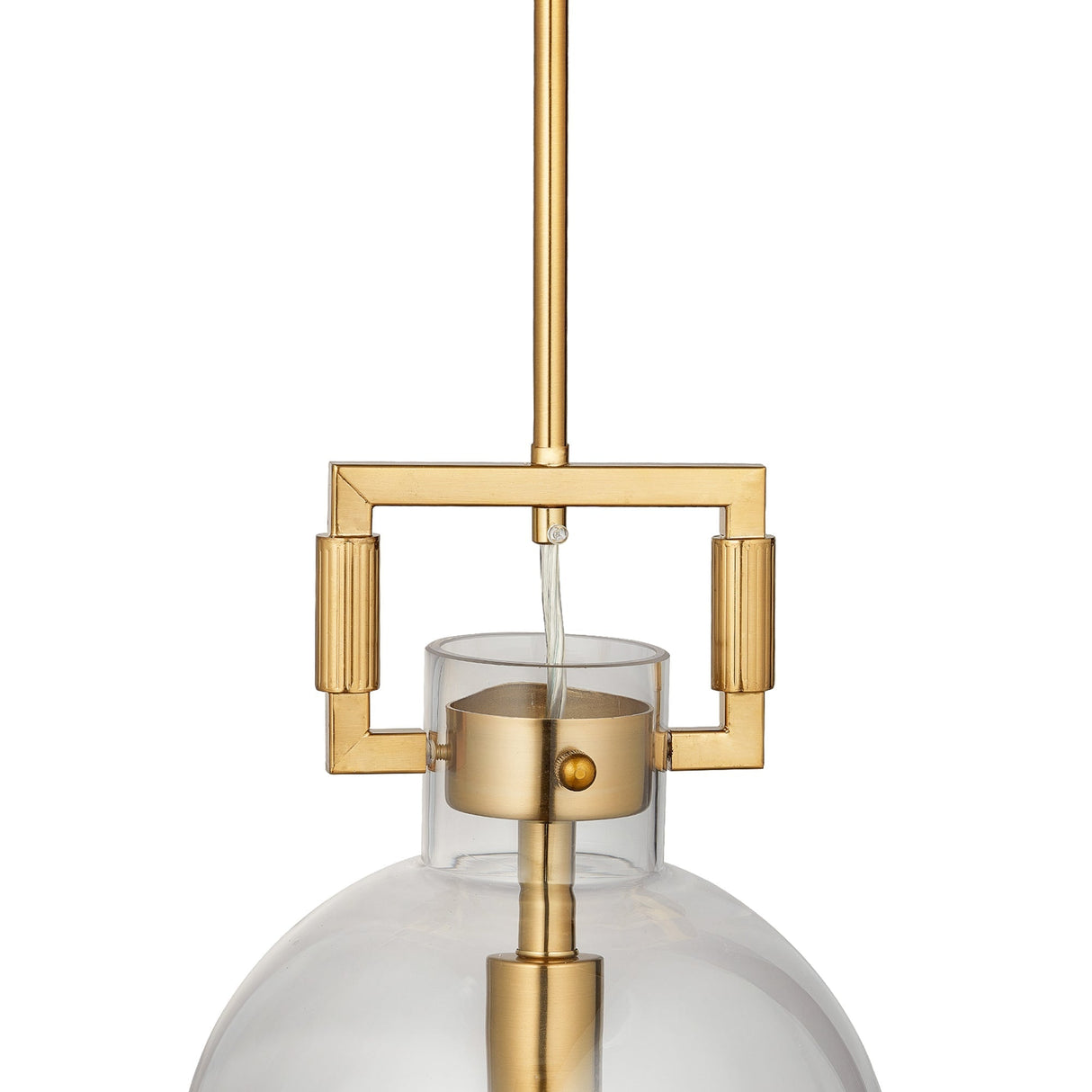Tula Sphere Glass Indoor & Outdoor Pendant Light-Clear