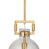 Tula Sphere Glass Indoor & Outdoor Pendant Light-Clear