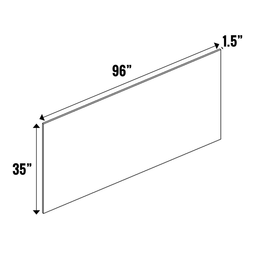 Anniversary Oak Textured - Finished Panel 1.5” Thick - 96 Inch Height x 35 Inch Width x 1.5 Inch Depth - M06-PNL35961.5