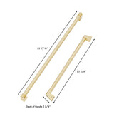 ZLINE Autograph Edition 30 in. Built-in Refrigerator Handles (Set of 2) in Polished Gold (RBIVHZ-G-30)