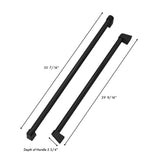 ZLINE Autograph Edition 60 in. Built-in Refrigerator Handles (Set of 4) in Matte Black (RBIVHZ-MB-60)