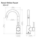 ZLINE Renoir Kitchen Faucet in Polished Gold (REN-KF-PG)