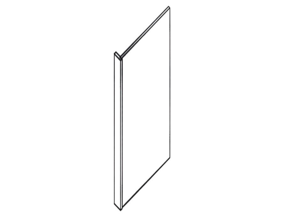 Liberty Shaker White - 96 Inch End Panels Accessories - 24" Width x 96" Height x 3" Depth