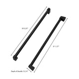 ZLINE Autograph Edition Matte Black Traditional Handles (Set of 4) for Counter-Depth and Standard-Depth Refrigerators (RFMHZ-36-MB)
