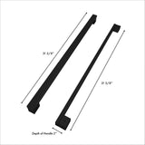 ZLINE Autograph Edition Matte Black Modern Handles (Set of 4) for Counter-Depth and Standard-Depth Refrigerators (RFMHZ-F-36-MB)