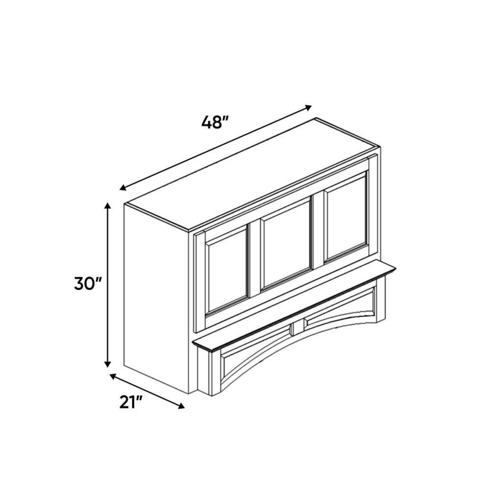 Windsor Ashen - 48 Inch Arched Hoods Accessories - 48