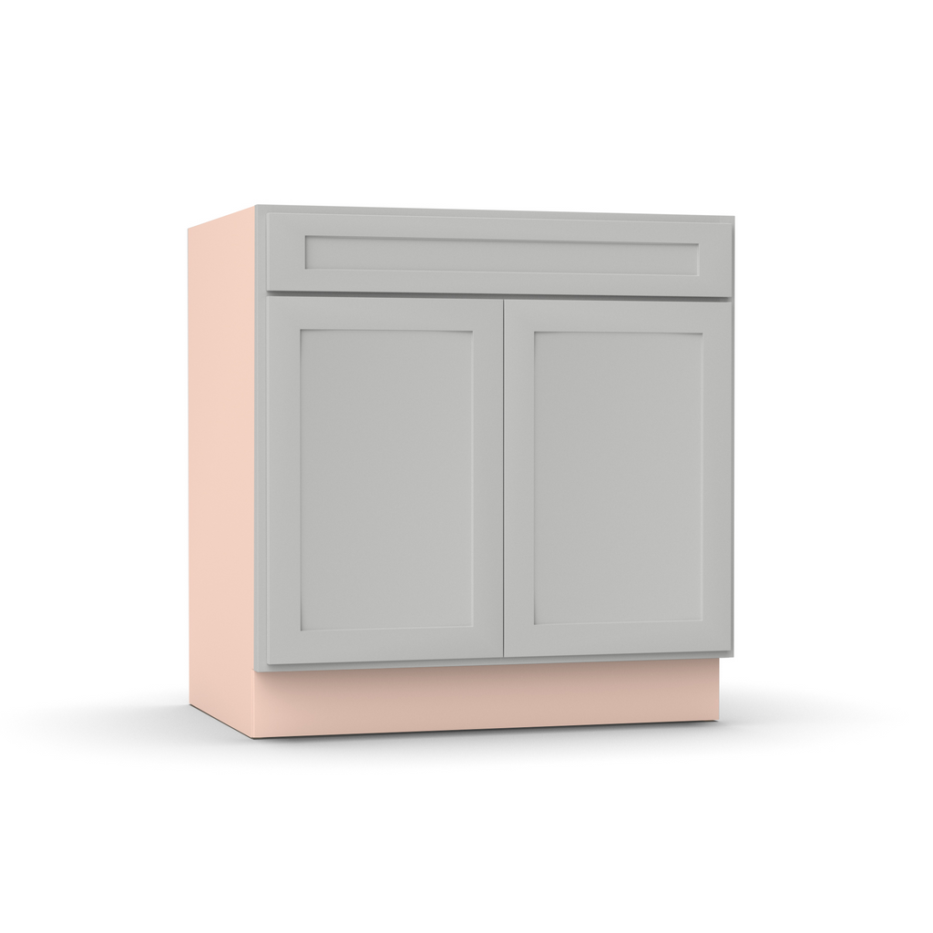 Liberty Shaker Ashen - 33 Inch Sink Base Cabinet - 33