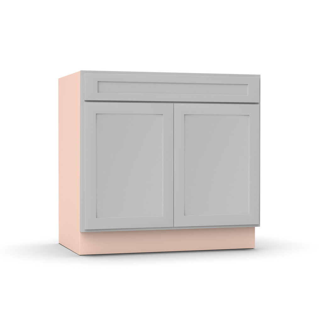 Liberty Shaker Ashen - 36 Inch Sink Base Cabinet - 36