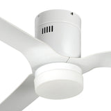 SPEZIA 48 inch 3-Blade Flush Mount Smart Ceiling Fan with LED Light & Remote