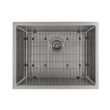 ZLINE 23 in. Meribel Undermount Single Bowl Stainless Steel Kitchen Sink with Bottom Grid (SRS-23)
