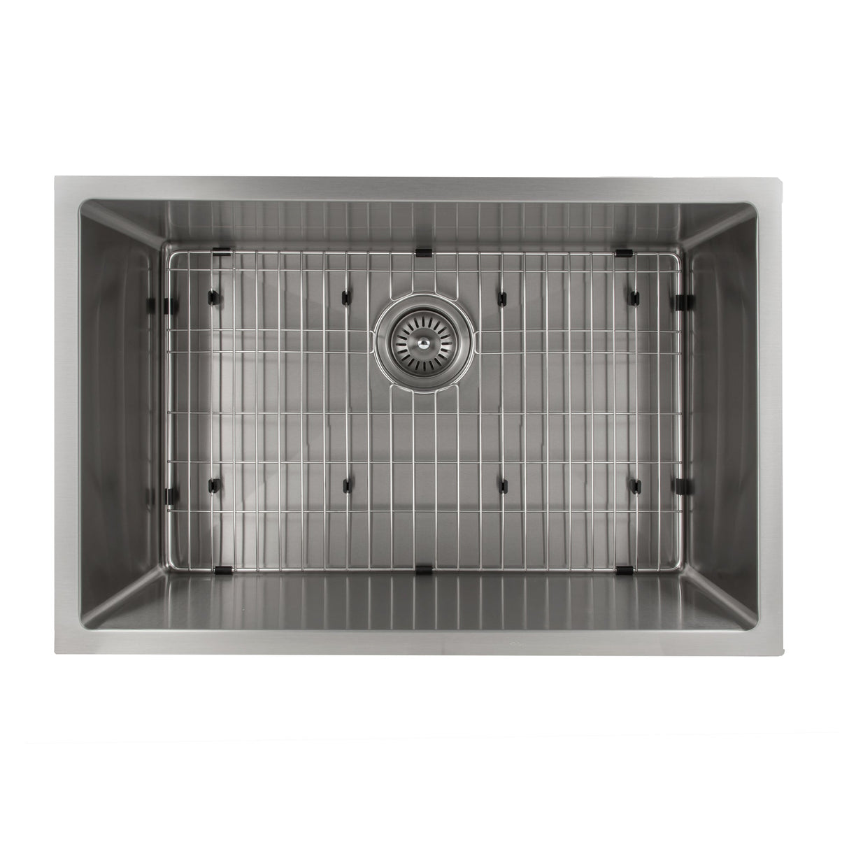 ZLINE 30 in. Meribel Undermount Single Bowl Stainless Steel Kitchen Sink with Bottom Grid (SRS-30)