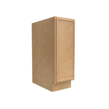 Slim Shaker Karamel - 12 Inch Full Height Single Door Base Cabinet - 12" Width x 34.5" Height x 24" Depth